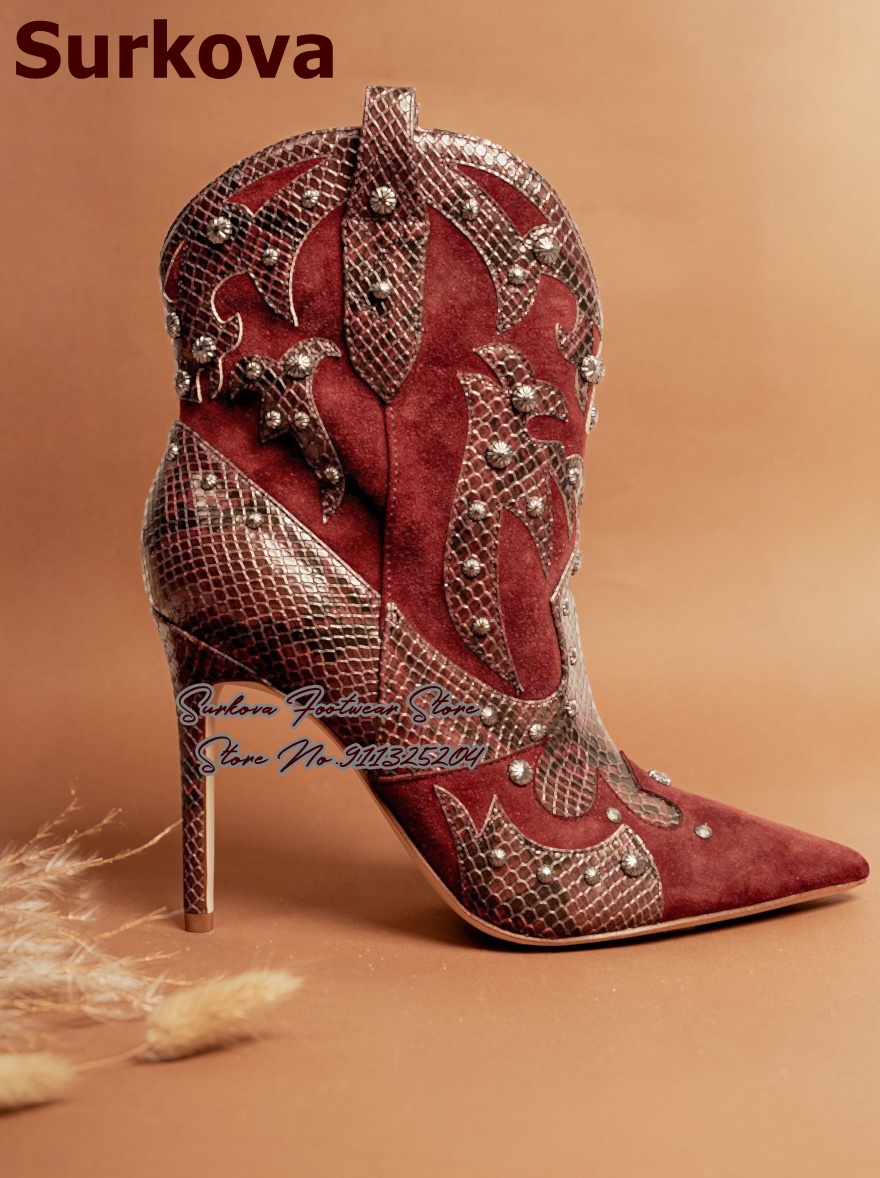 Western Cowgirl Boot - أحذية سوركوفا الغربية الكلاسيكية للنساء، أحذية