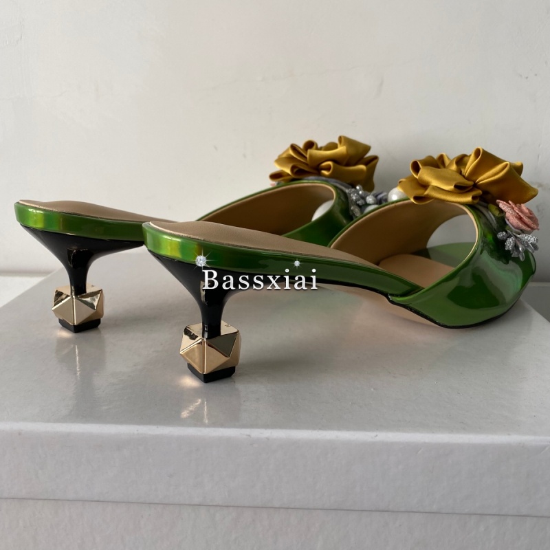 كريستال ديكور اليدوية زهرة الص - مراجعة Women'S Shoes Kitten Heels وسعره