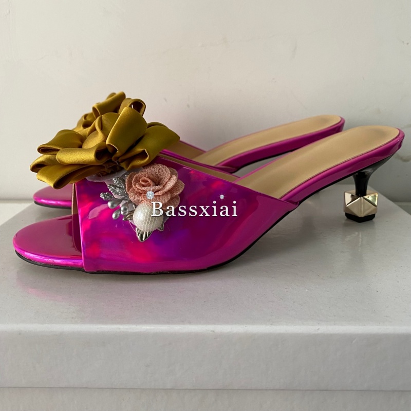 كريستال ديكور اليدوية زهرة الص - مراجعة Women'S Shoes Kitten Heels وسعره
