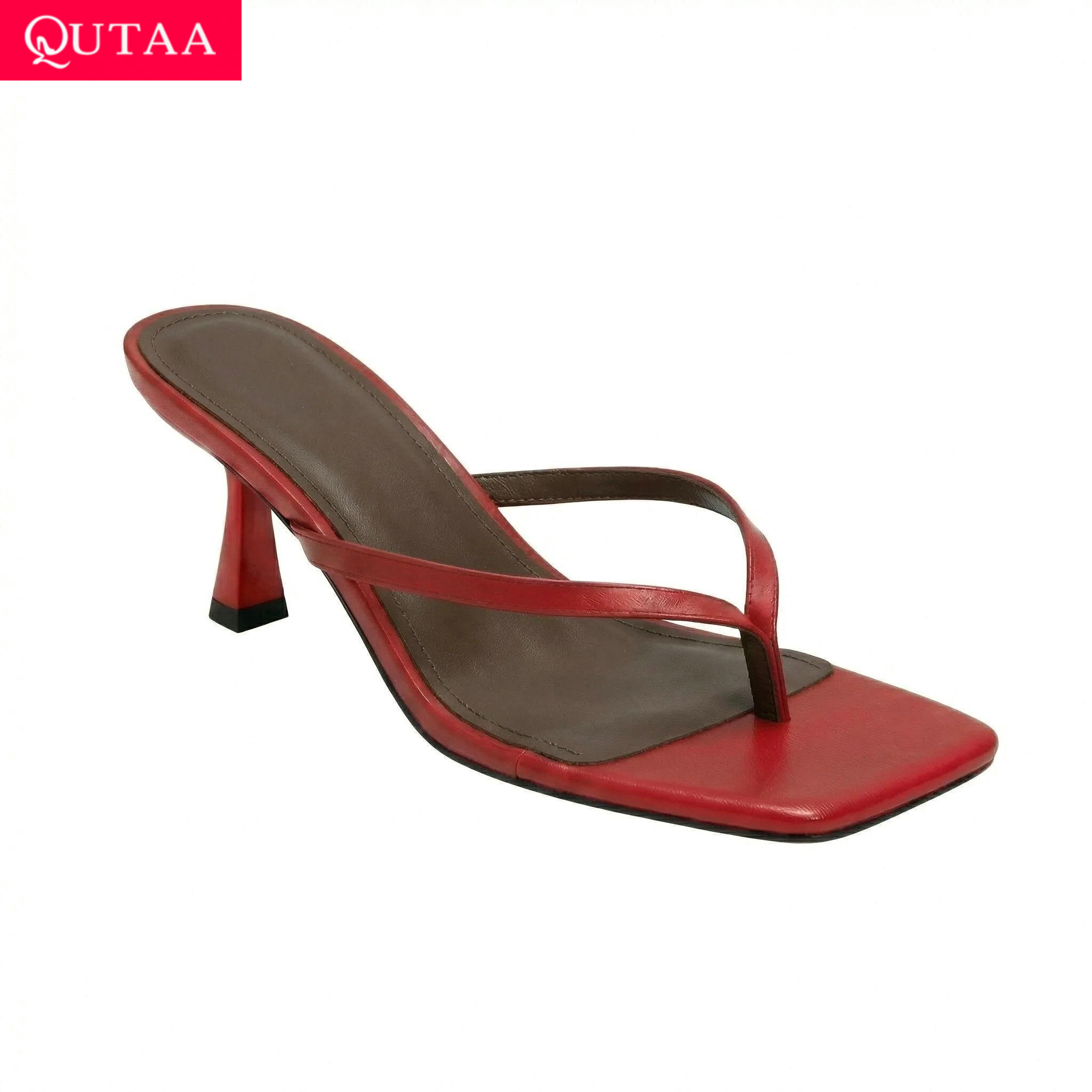 QUTAA News Fashion Flip-flops  - مراجعة Women'S Shoes Kitten Heels وسعره