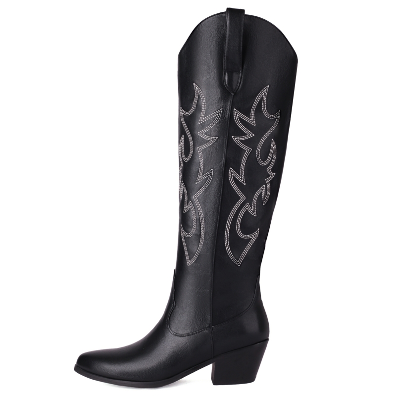 الأبيض المرأة حذاء برقبة للركب - مراجعة Western Cowgirl Boot وسعره