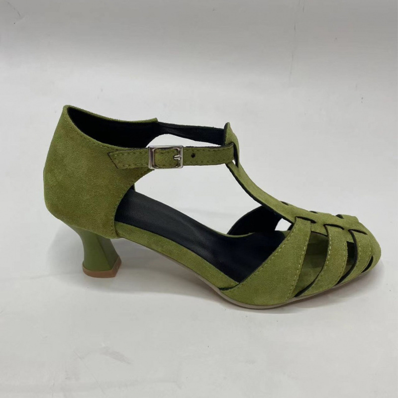 صنادل نسائية خضراء من الجلد ال - مراجعة Women'S Shoes Kitten Heels وسعره