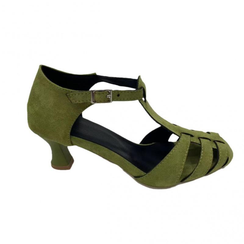صنادل نسائية خضراء من الجلد ال - مراجعة Women'S Shoes Kitten Heels وسعره