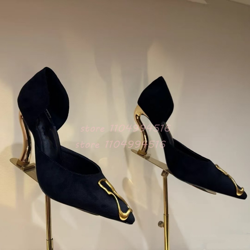 ديكور معدني غطاء من جلد الغزال - مراجعة Women Shoes Model وسعره