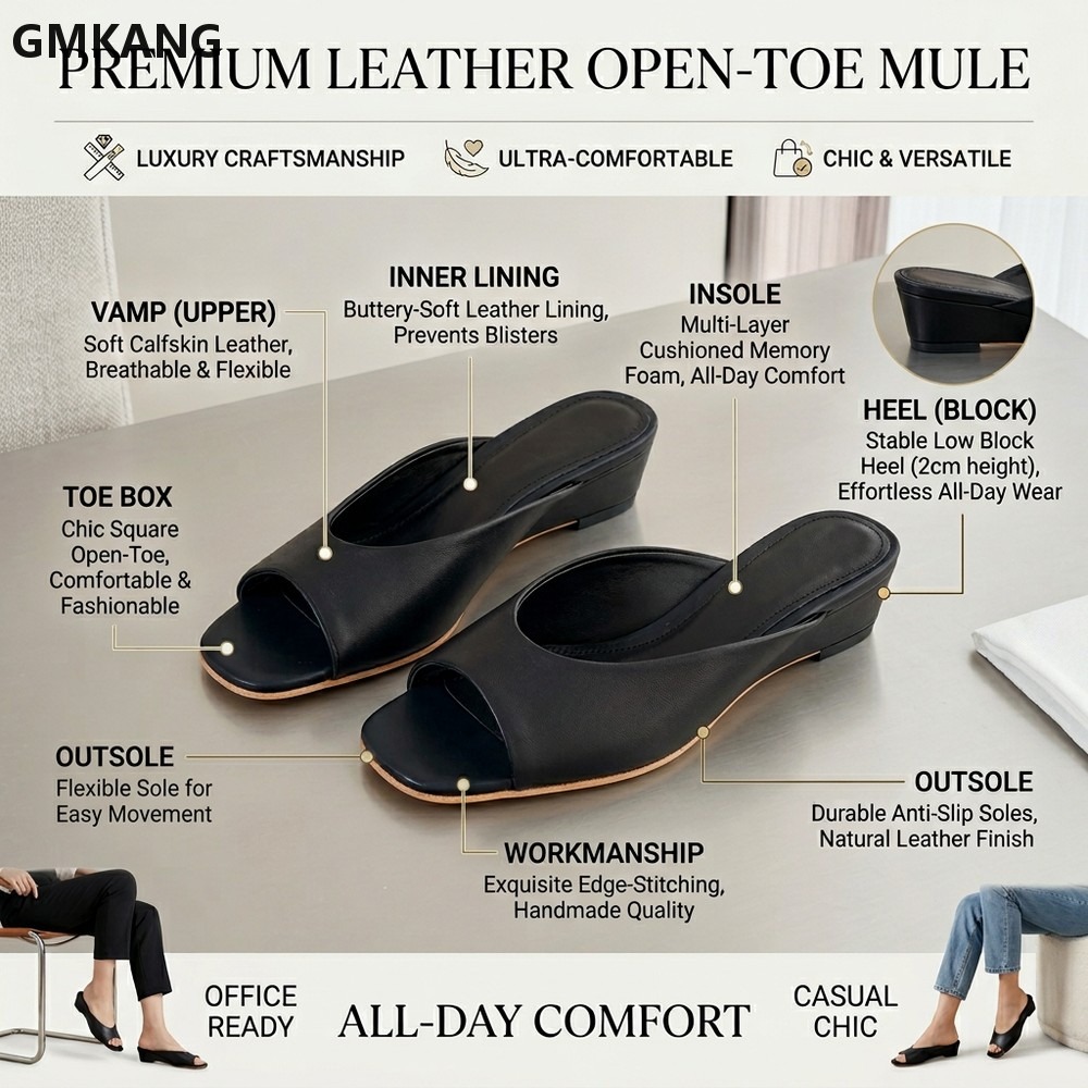صنادل نسائية بمقدمة مربعة سهلة - مراجعة Women'S Shoes Kitten Heels وسعره