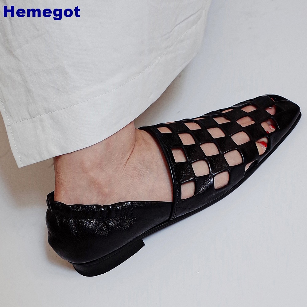 صندل نسائي أسود مسطح بتصميم شب - مراجعة Loafer Flat Women وسعره