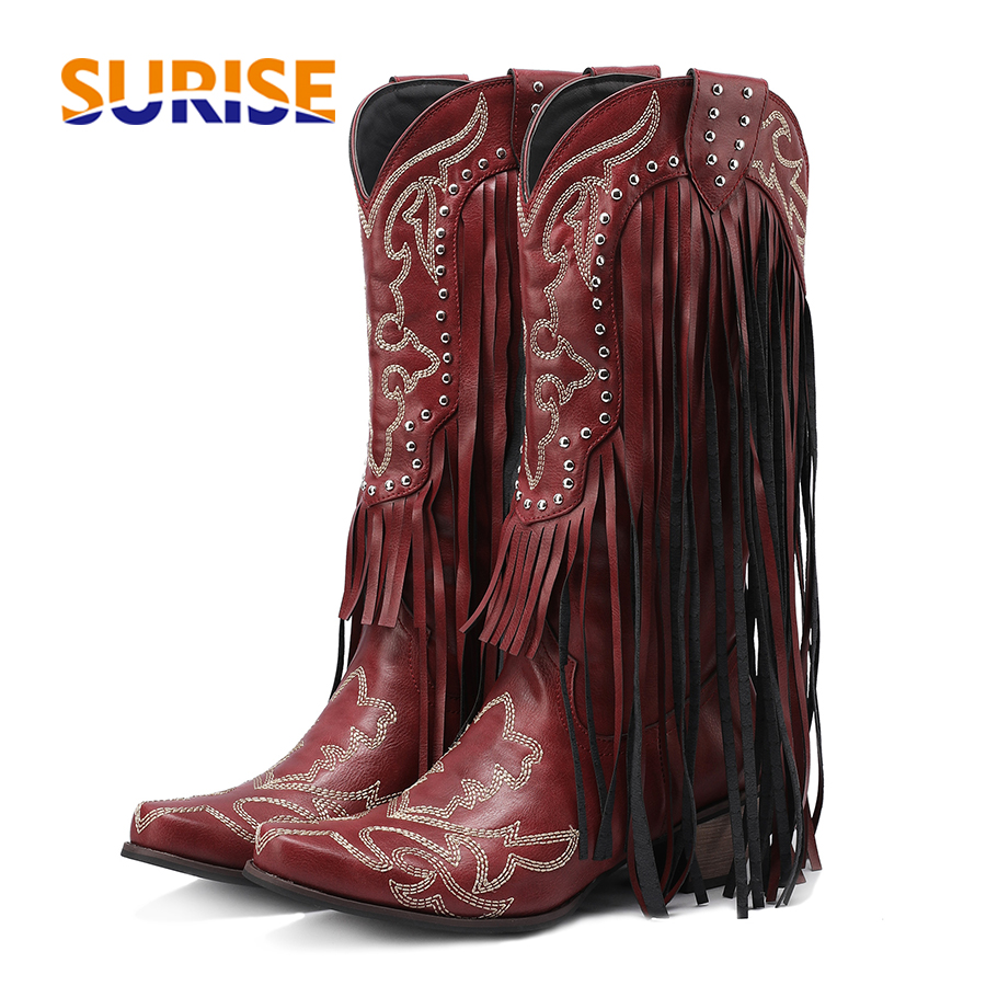 منتصف العجل أحذية للنساء ، مطر - مراجعة Western Cowgirl Boot وسعره