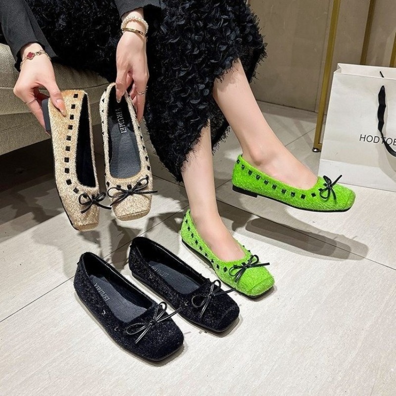 أحذية مسطحة بمقدمة مربعة على ا - مراجعة Loafer Flat Women وسعره