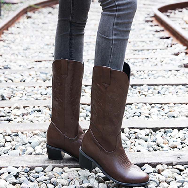 الكلاسيكية منتصف العجل أحذية ا - مراجعة Western Cowgirl Boot وسعره