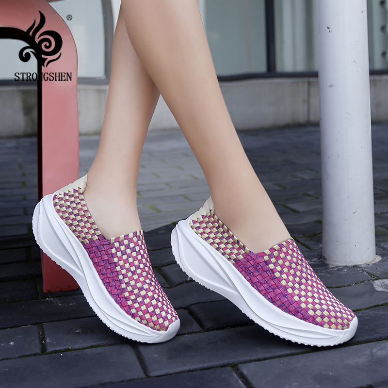 أحذية نسائية منسوجة، أحذية لوف - مراجعة Loafer Flat Women وسعره