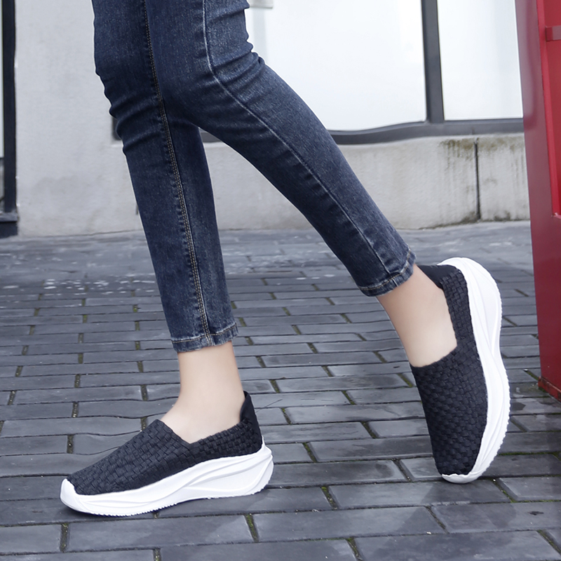 أحذية نسائية منسوجة، أحذية لوف - مراجعة Loafer Flat Women وسعره